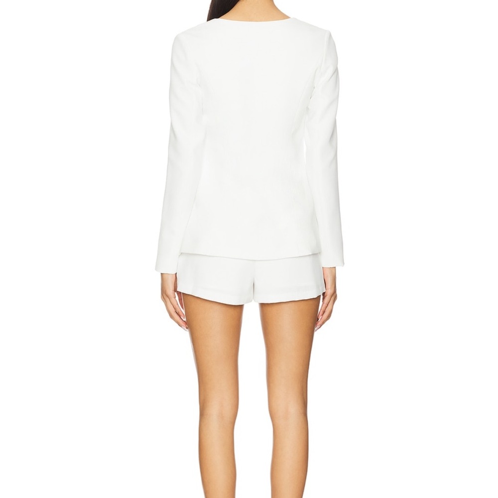 Amanda Uprichard White Blazer with Gold Accent - Picture 8 of 10
